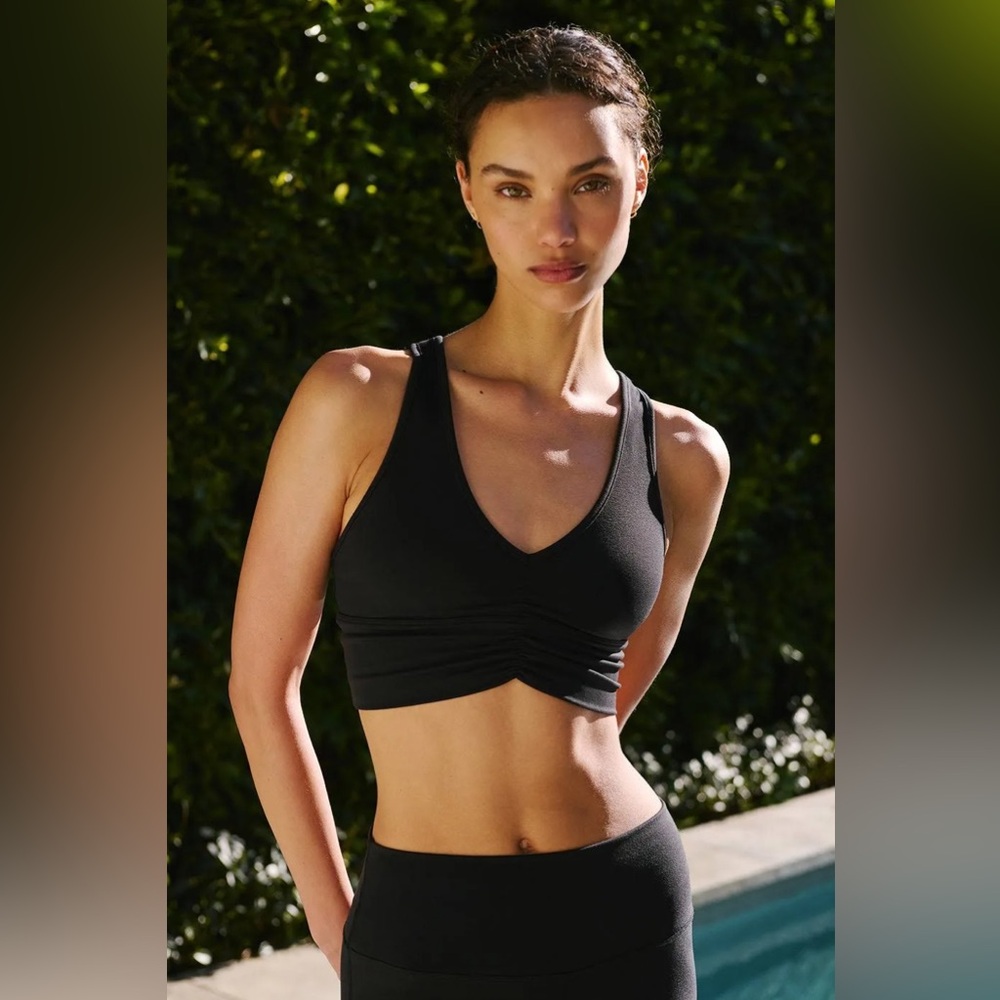 Like New- Alo Wild Thing Bra- S Black